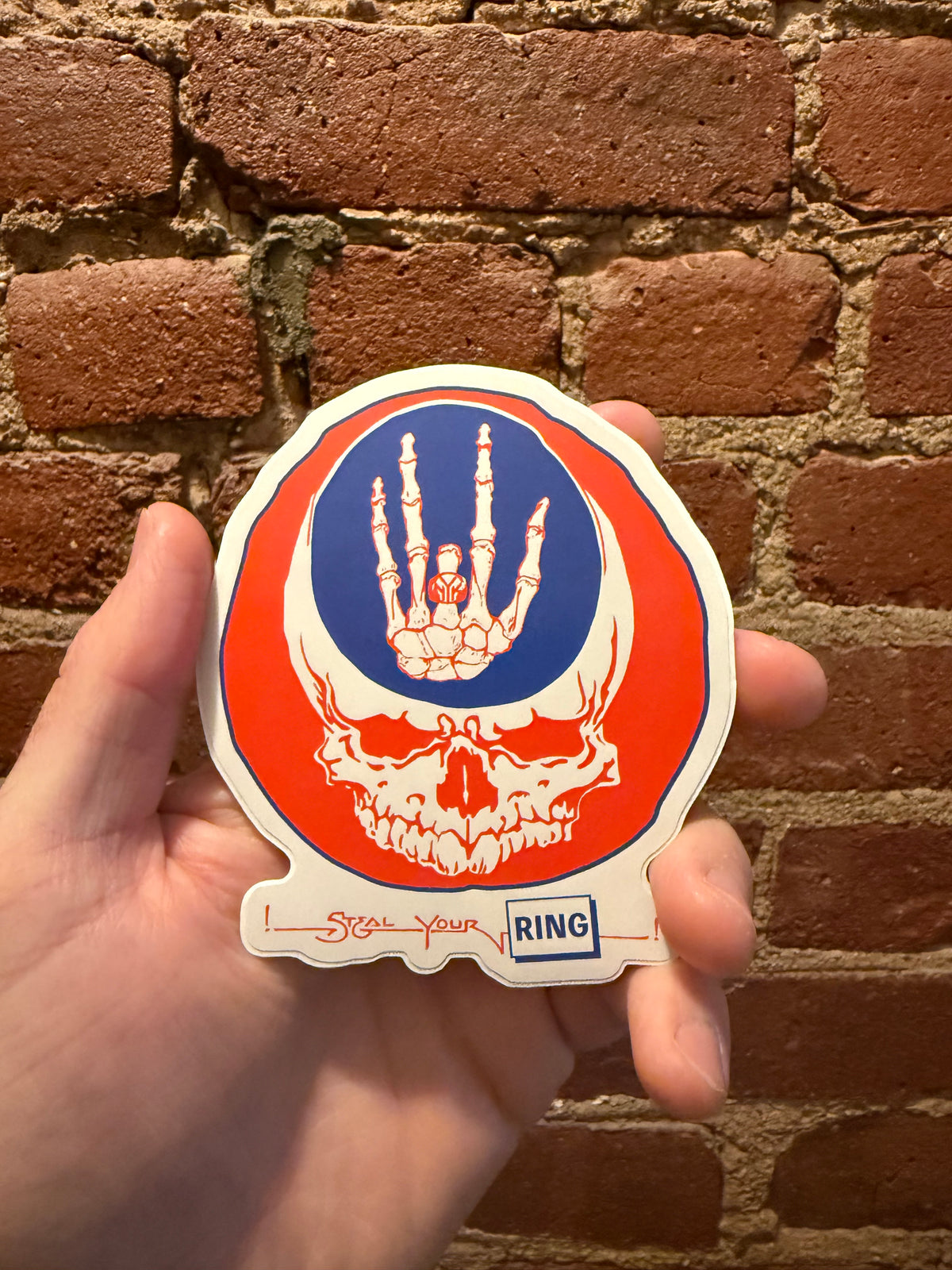 Steal your ring Sticker