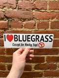 I <3 Bluegrass Sticker