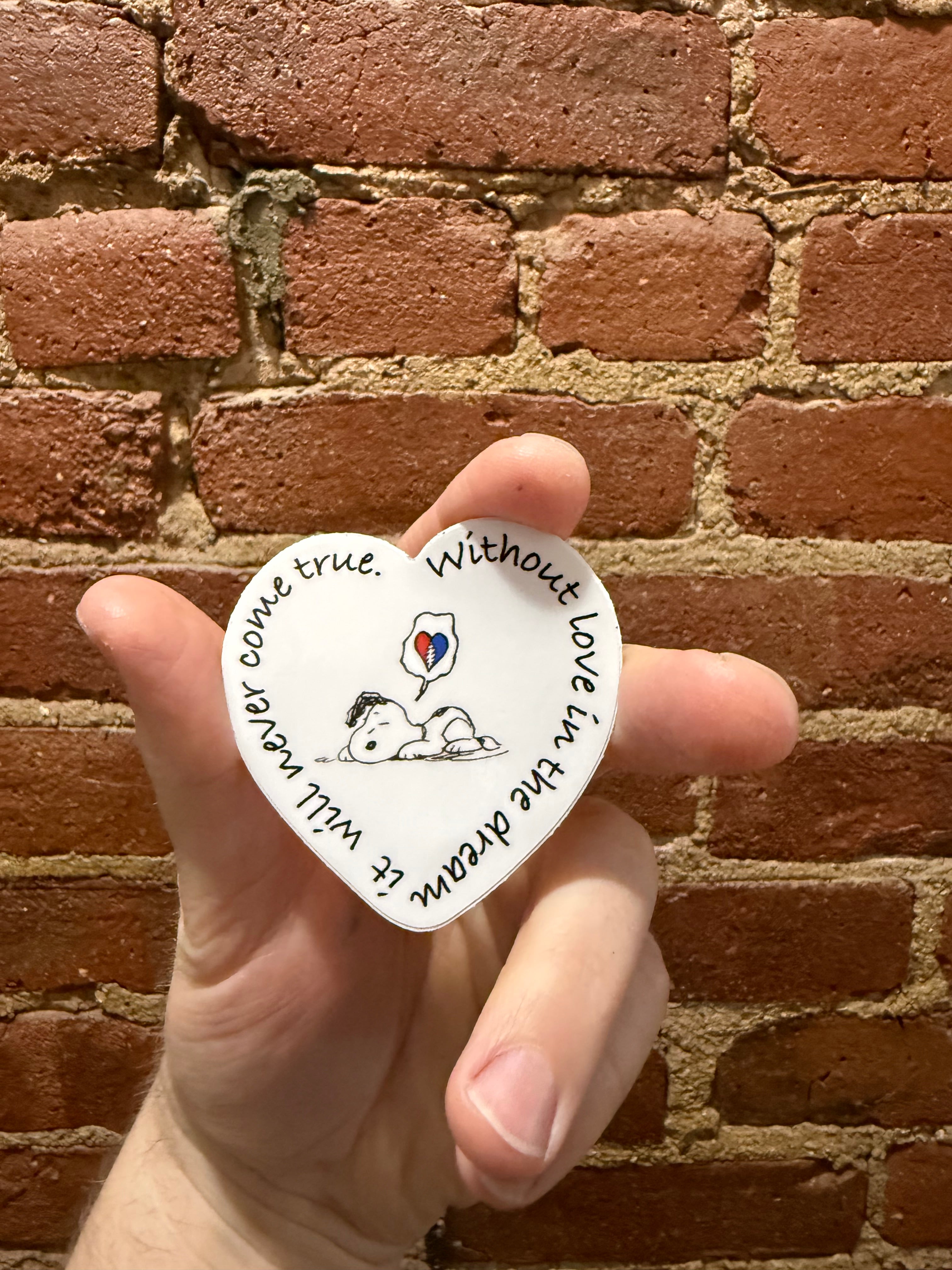 Help on the Way Snoopy Sticker