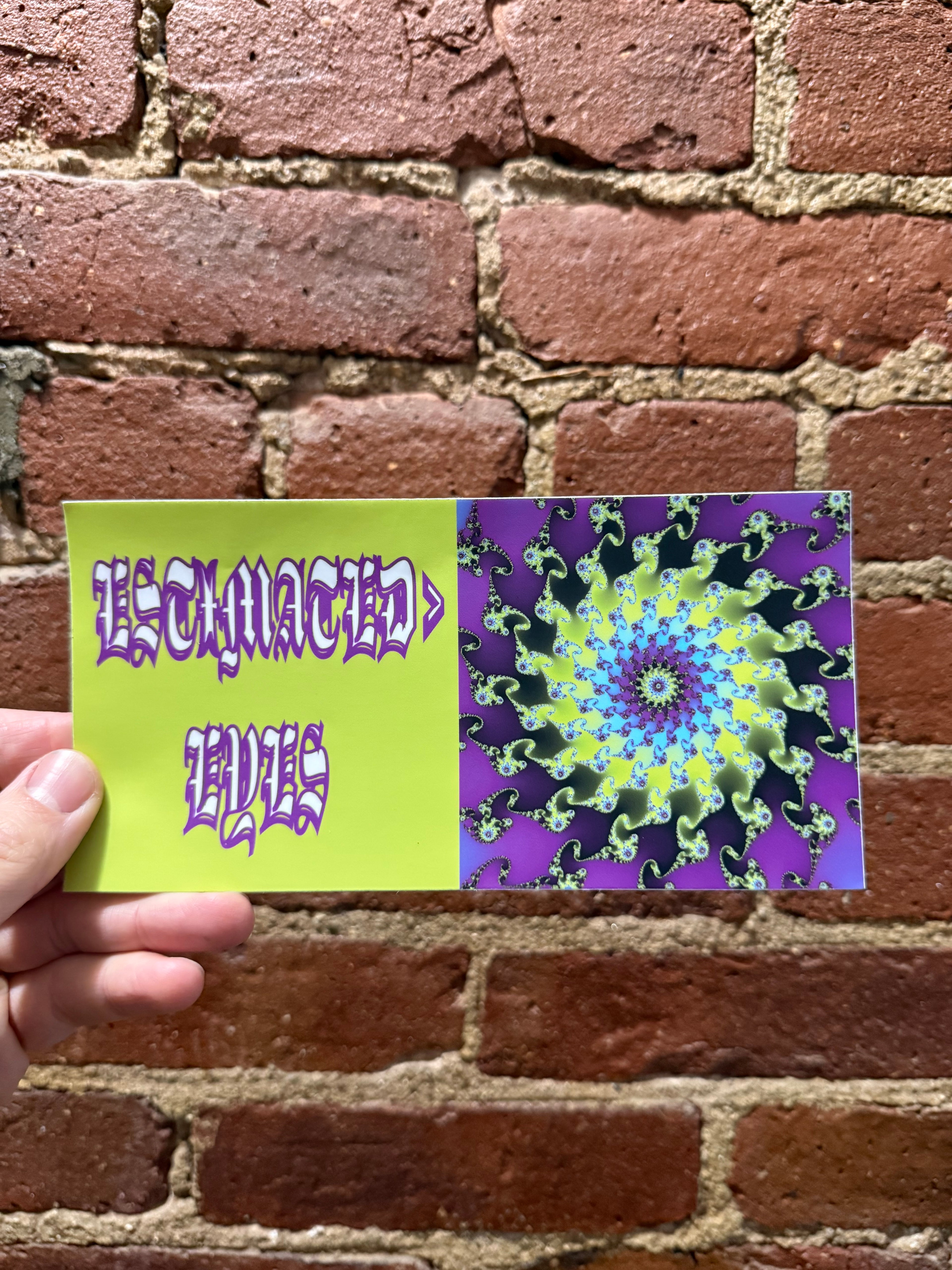 Estimated>Eyes Bumper Sticker